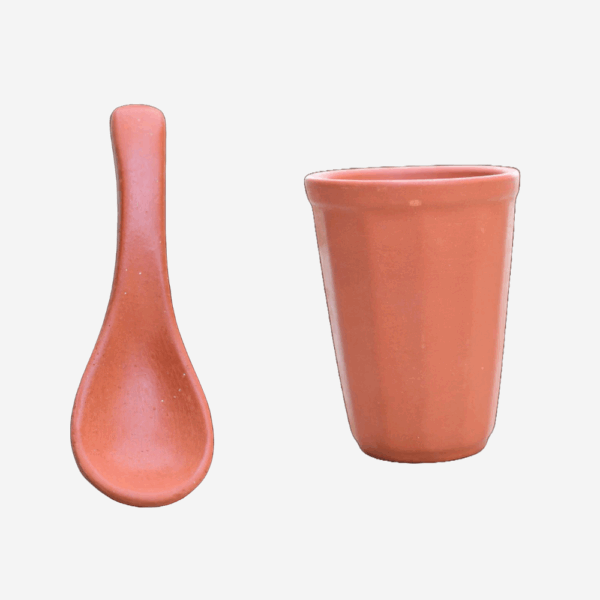 Clay Thali Set – Terracotta Handmade Dinnerware (5-Piece Set) - Image 3
